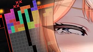 This vtuber changes her mood by Tetris