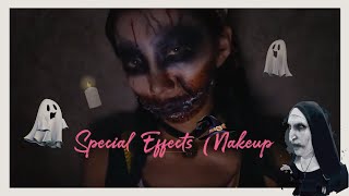 萬聖節傷妝｜Halloweenmakeup｜特效妝｜找胤芯當韓星