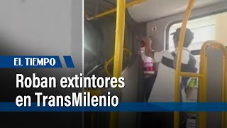 Roban elementos de seguridad de TransMilenio; recuperan 160 extintores | El Tiempo