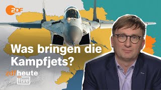 Polen prescht vor: Militärexperte zur Lieferung von Kampfjets an die Ukraine | ZDFheute live