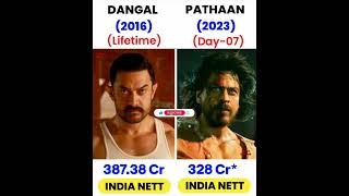 Dangal Vs Pathaan Movie Comparision | Pathaan Movie Box Office collection | #shorts #pathaan #srk