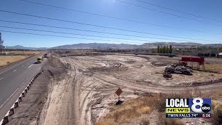 Pocatello system interchange construction in full swing