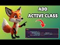 How to Add Active Class in Javascript