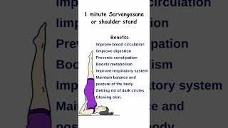 1 minute Sarvangasana or shoulder stand #bilkulfit