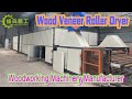 Wood Veneer Drying Roller Face Core Veneer Dryer Machine for Plywood Making Hummingbird machinery