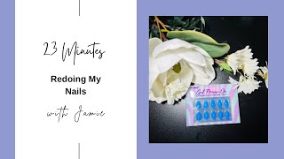 Redoing My Nails with BRT Arts Nail – Quick & Easy 23-Minute Process!