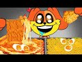 ASMR Mukbang | Dogday Spicy Noodles & Chicken & Gimbap Eating | POPPY PLAYTIME CHAPTER 3 Animation