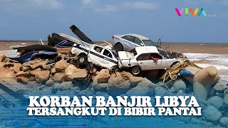 VIDEO Ratusan Korban Banjir Libya Bersarang di Bibir Pantai, Penyelamat Ucap Takbir