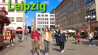 Germany Leipzig City Tourist Video - 4K Walking in City Center Leipzig