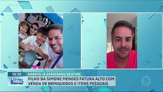 O filho de Simone Mendes fatura 4 mil euros com venda de brinquedos e eletrónicos