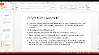 Detecting Multicollinearity