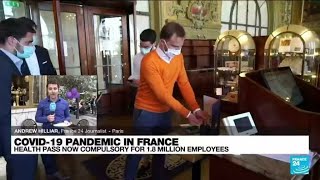 France makes Covid-19 health pass compulsory for close to 2 million employees • FRANCE 24 English