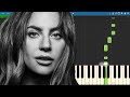 Always Remember Us This Way EASY Piano Tutorial - Lady Gaga - A Star Is Born