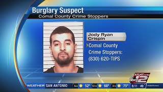 Man sought in Comal County for burglary of building