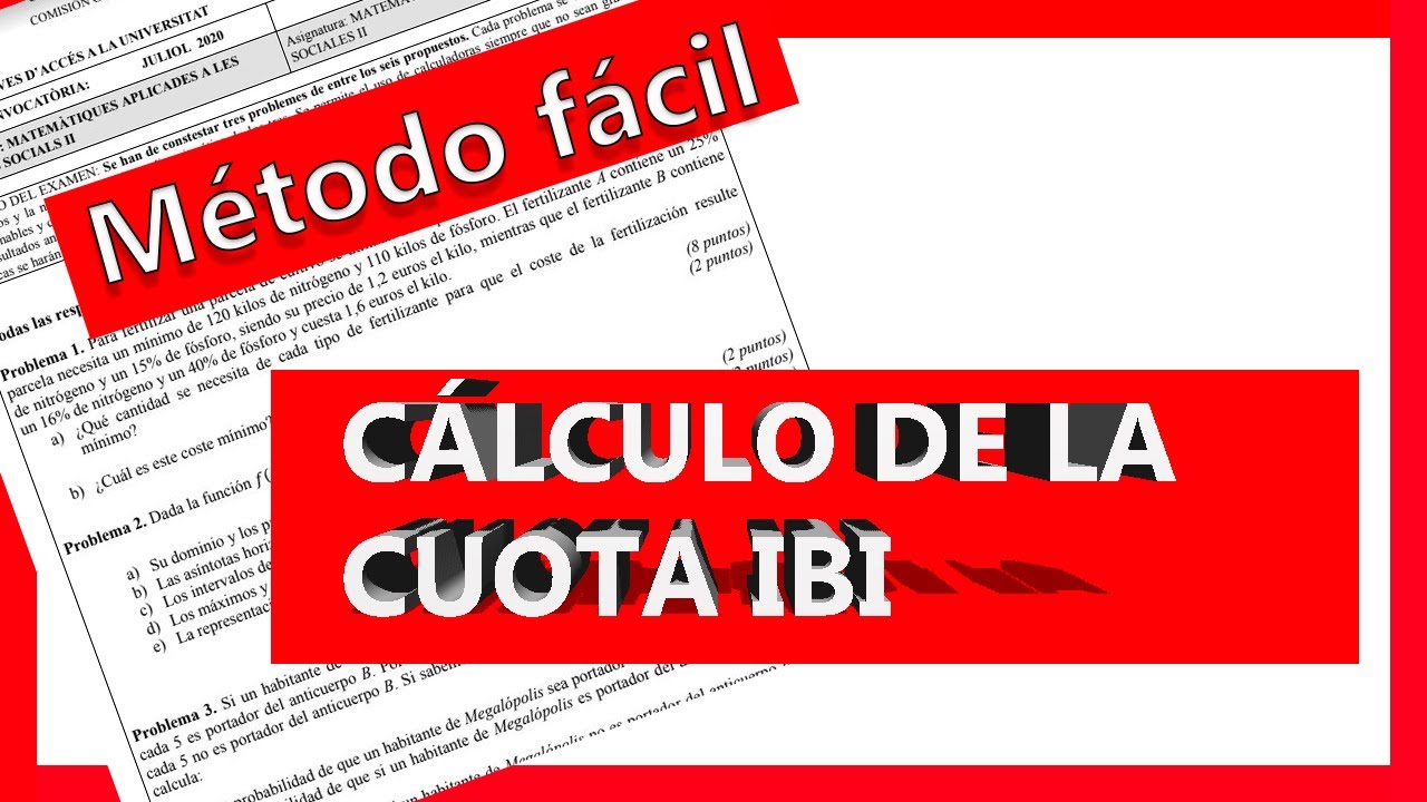 Cálculo Cuota IBI - YouTube