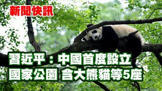 新聞快訊 | 習近平：中國首度設立國家公園 含大熊貓等5座