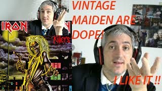 Iron Maiden Killers (studio & live) reaction Punk Rock Head singer and bassist James Giacomo react!