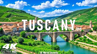 Tuscany 4K -  Rolling Hills, Vineyards and Timeless Beauty of Italy with Relaxing Piano Music