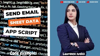 Send email from Sheet Learn Google Apps Script Source Code and Example Code