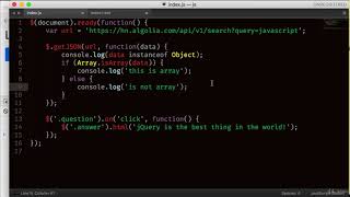 077 Ajax response Object or array
