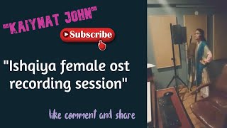 Ishqiya female OST recording session.