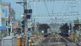 前方展望 2016.05.20 阪急 今津線 甲東園駅～仁川駅間 6000系 6025F 普通 宝塚 行き 阪急電車 阪急電鉄