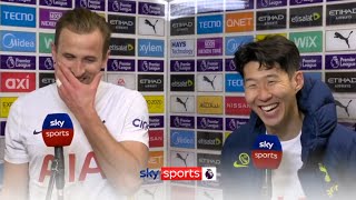 Kane and Son react to their INCREDIBLE late win against Man City and equalling a PL record! 🔥