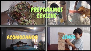 JUGANDO JENGA 🤗💕 PREPARAMOS CEVICHE 😋😋 ACOMODAMOS LA RECAMARA 😄😄