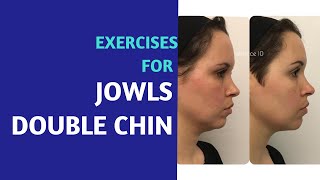 Double Chin Jowls Exercises - Before and After