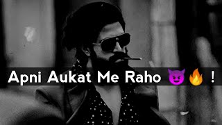 Apni Aukat Me Raho |🤬 Bad Boys Attitude Shayari Status | Aukat Whatsapp Status | B C Y