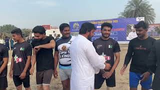 Anjum Saroya binya chief guest Kabaddi match  Sahiwal University