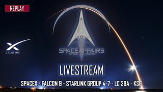 SpaceX - Falcon 9 - Starlink Group 4-7 - LC-39A - Kennedy Space Center - February 3, 2022