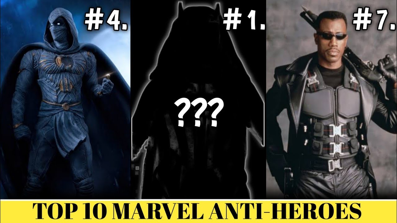 Top 10 Anti Heroes Of All Time || Top 10 Marvel's Anti Hero || Vb Talks ...