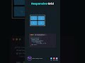 Responsive Layout using Grid in css #html #webdesign #css #webdevelopment