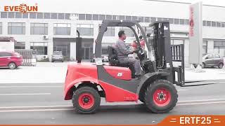 EVERUN 2.5ton terrain forklift - ERTF25