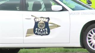 Two hurt when police say speeding motorcycle rear-ended police car after Vigo County pursuit