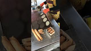 ขนมโตเกียวชิ้นละ 2 บาท | Thai Pancake Roll (Kanom Tokyo) -streetfood