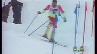 Paul Frommelt wins slalom (Kitzbühel 1986)