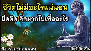 ชีวิตไม่มีอะไรแน่นอน อย่าท้อแท้ คิดมากไปเพื่ออะไร🙏ฟังธรรมะก่อนนอน(683)26🙏