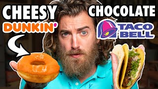 Cheesy Chocolate Food vs. Chocolate Cheesy Food Taste Test