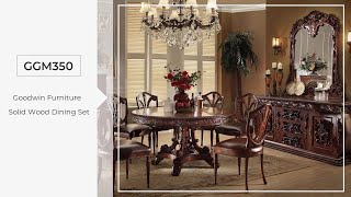 Goodwin Furniture European Classic Light Luxury Style Home Dinning Table Cabinet Dining Chair GGM350