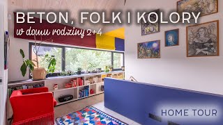 Nowoczesny DOM pełen kontrastów, kolorów i sentymentalnych akcentów | HOME TOUR