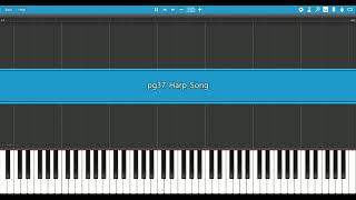 Alfred Basic Adult Piano Book level 1, page 37 Harp Song :: Synthesia MIDI File