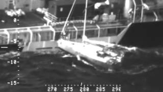 Yachtsman Leaps to Safety From Disabled Sail Boat in Cold Bay, Alaska - 20 Oct 2015