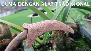 cara membuat sarung pisau karambit simpel dan keren!