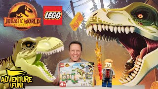 Jurassic World Dominion Lego T-Rex Dinosaur Breakout AdventureFun Toy Review!