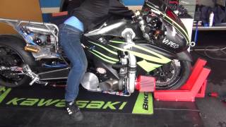 Kawasaki ZZR1400 Turbo +600hp Launch control test