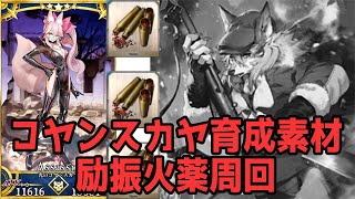 【FGO】コヤンスカヤ育成素材　励振火薬を求めて周回　Inアナスタシア　+コヤンスカヤガチャ