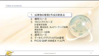 【中級編】コンピュータバリデーションセミナー 成果物の種類と作成の留意点