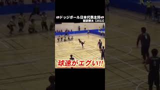 【驚愕】身体能力が高すぎるドッジボール選手#ドッジボール日本代表#服部勝太 #日本代表主将#shorts